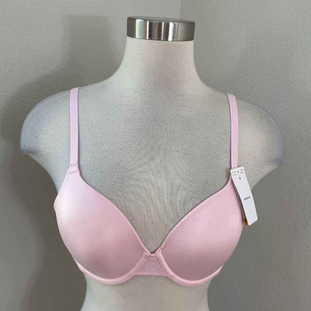 NEW B.Temptd‎ 36A Pink Underwire Lightly Lined Convertible Bra Adjustable Straps